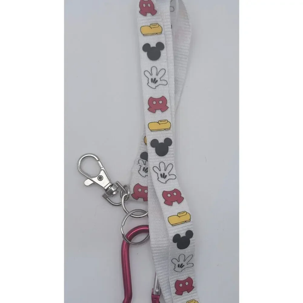 Disney Mickey Mouse Lanyard with White Glove Waterbottle Holder